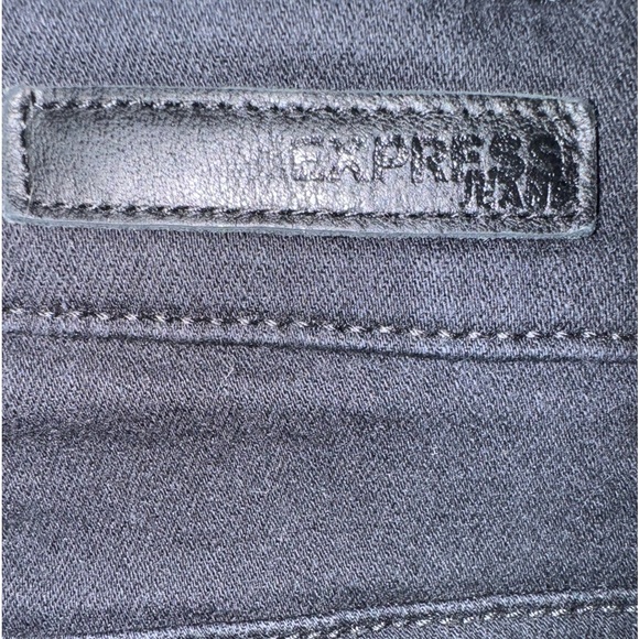 Express distressed high waisted black legging skinny jean size 4 - Picture 11 of 11